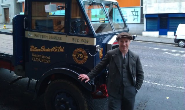 Brian Craigie in costume for filming of Cloud Atlas